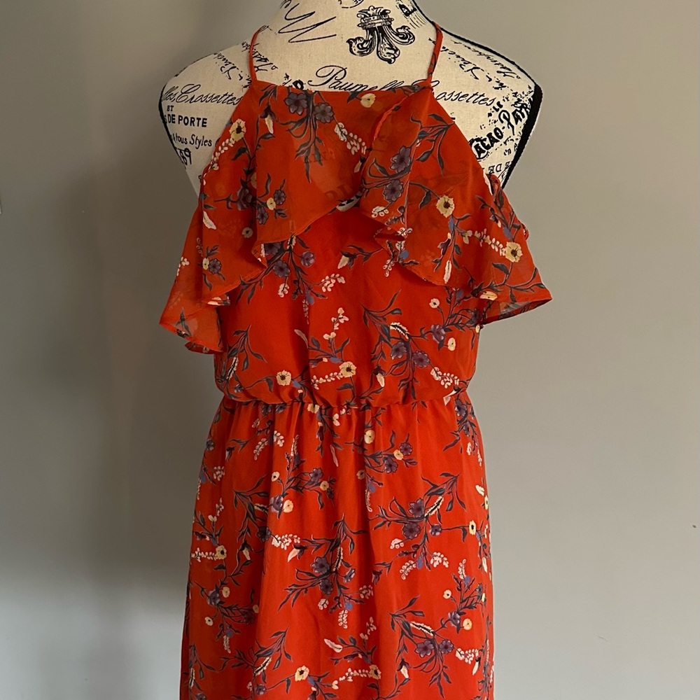 Sienna Sky Flirty Floral Sleeveless Mini Dress